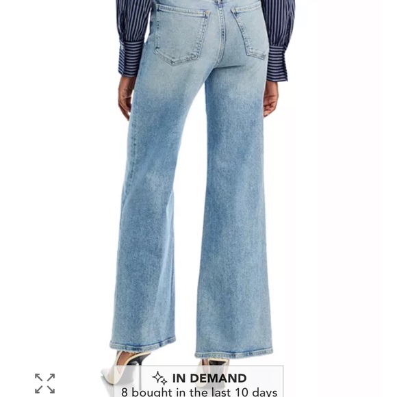 7 For All Mankind Light Blue High Rise Women's Jeans - Picture 2 of 6